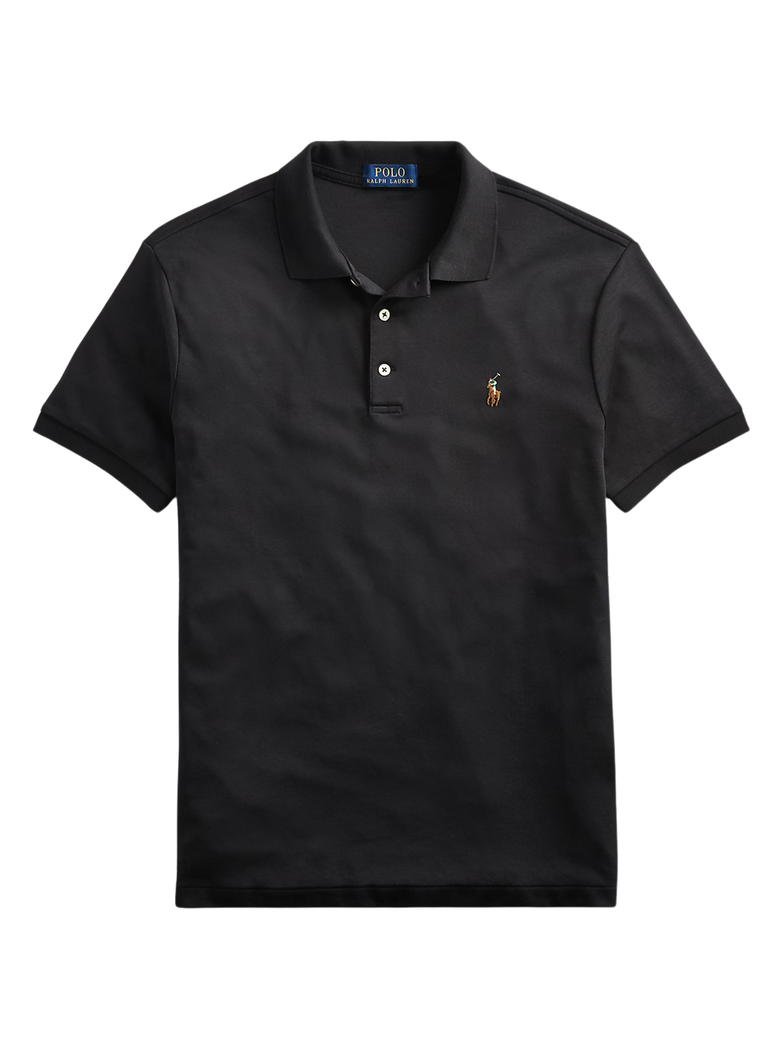 RALPH LAUREN Slim Fit Soft-Touch Polo Shirt Black
