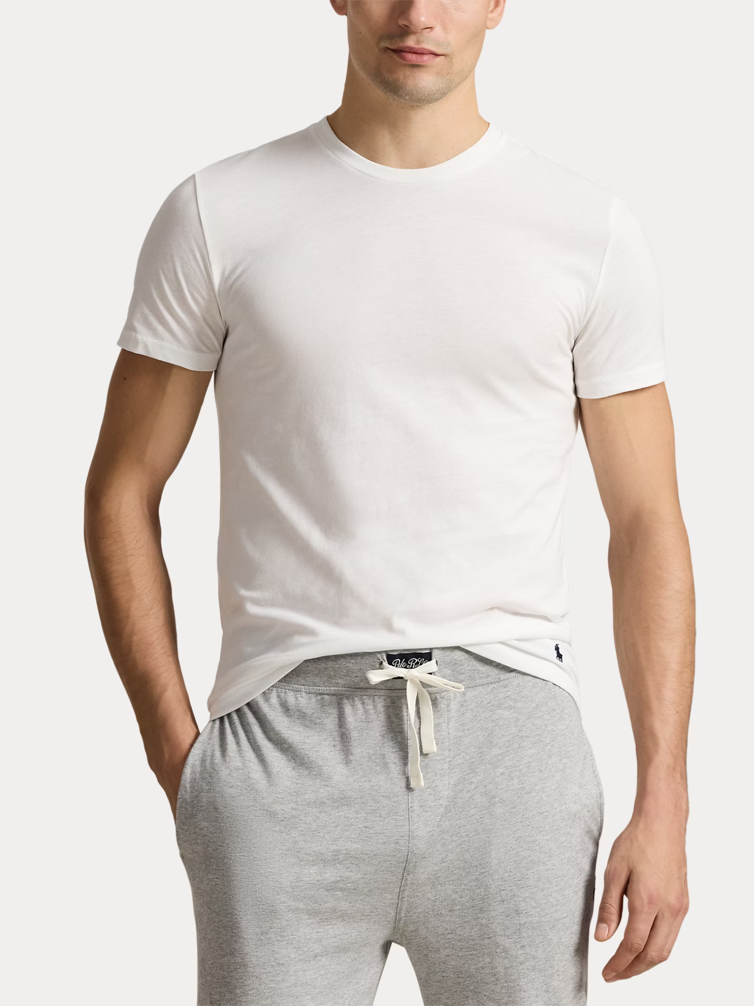 RALPH LAUREN Slim Crewneck 3-Pack T-shirts White/Black/Andover