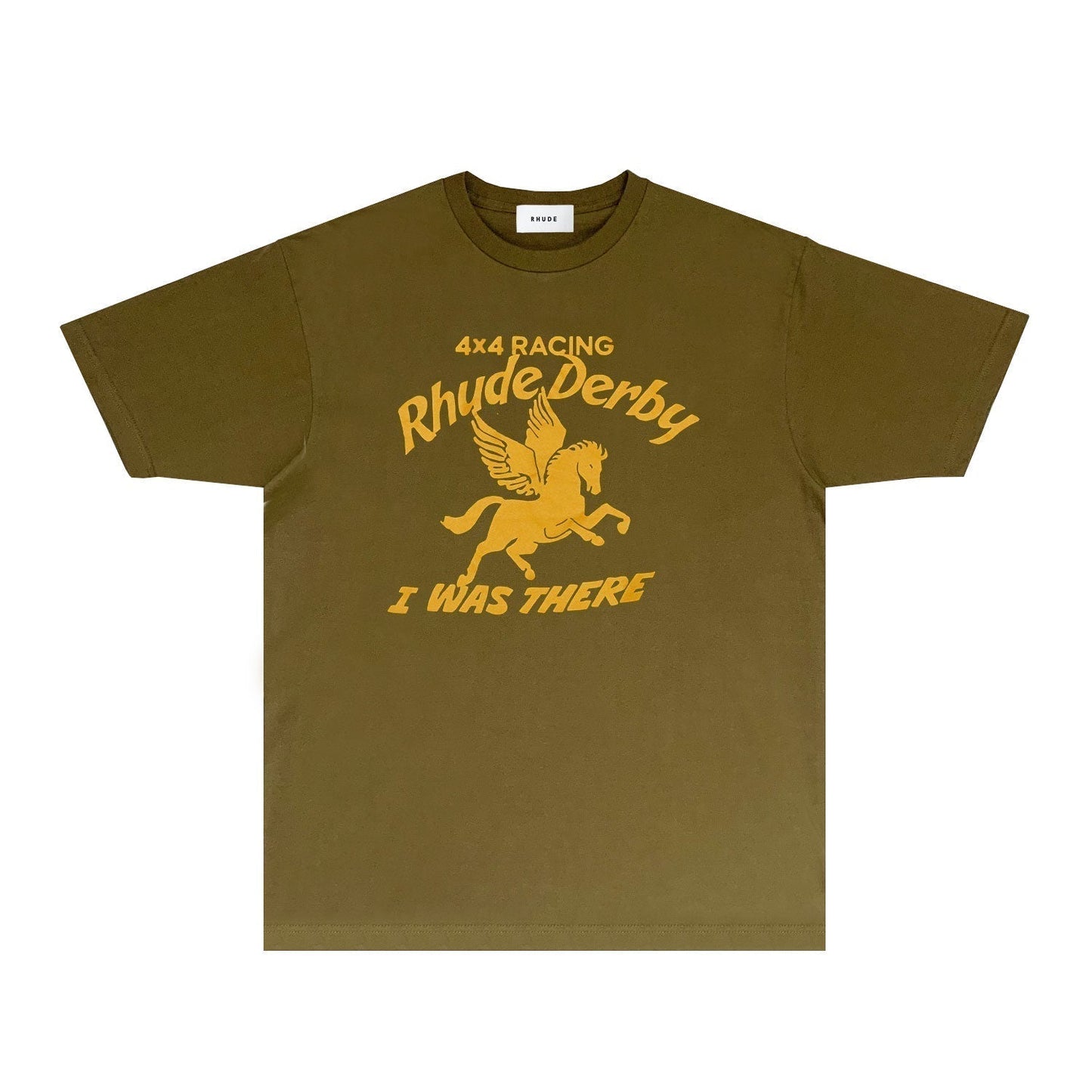 Rhude T-shirts Printed Trendy Pure Cotton