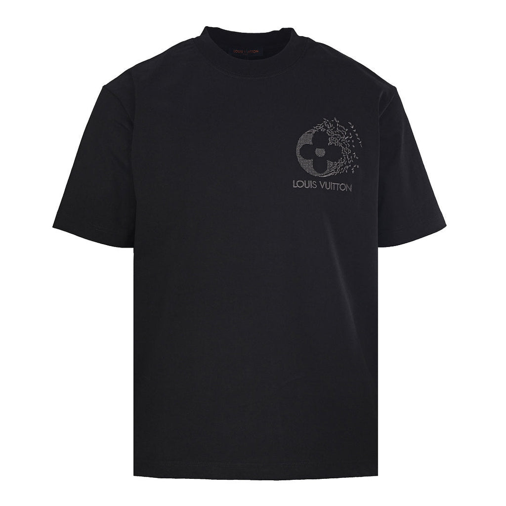 Louis Vuitton "Afterimage" Clover Embroidery Crewneck T-Shirt