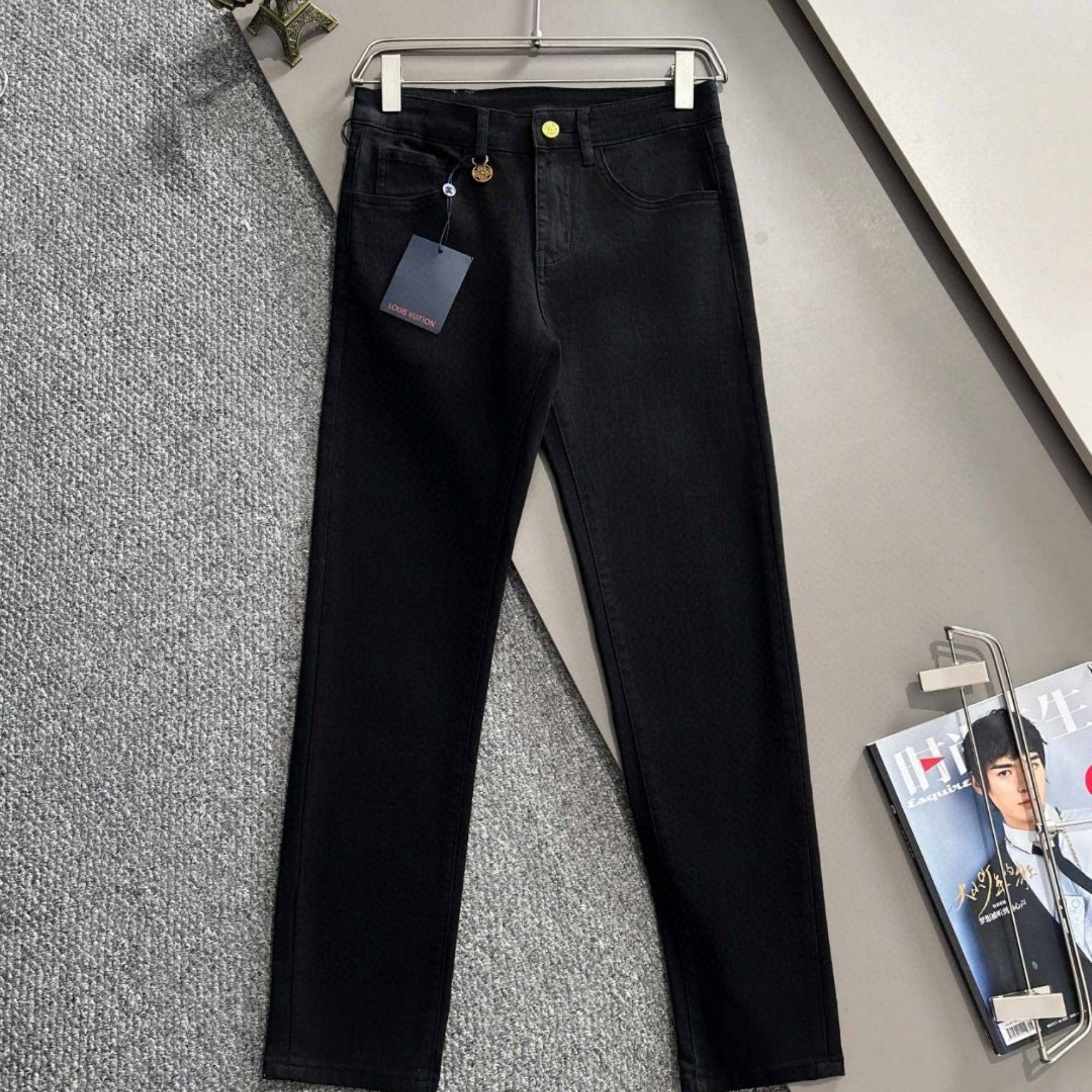Louis Vuitton Logo-Embroidered Jeans